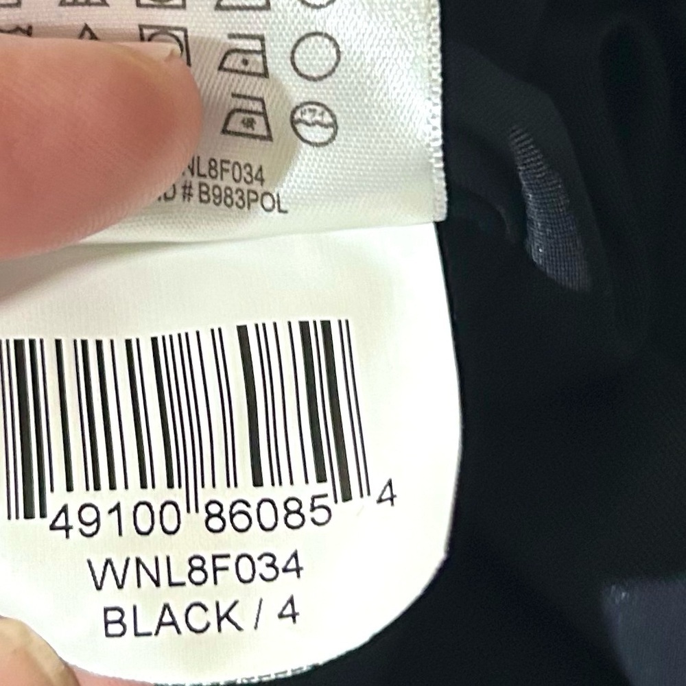 BCBG Paris Women’s Waist Belted Snap Cape Jacket Size 4 dark navyy blue black - Picture 11 of 11